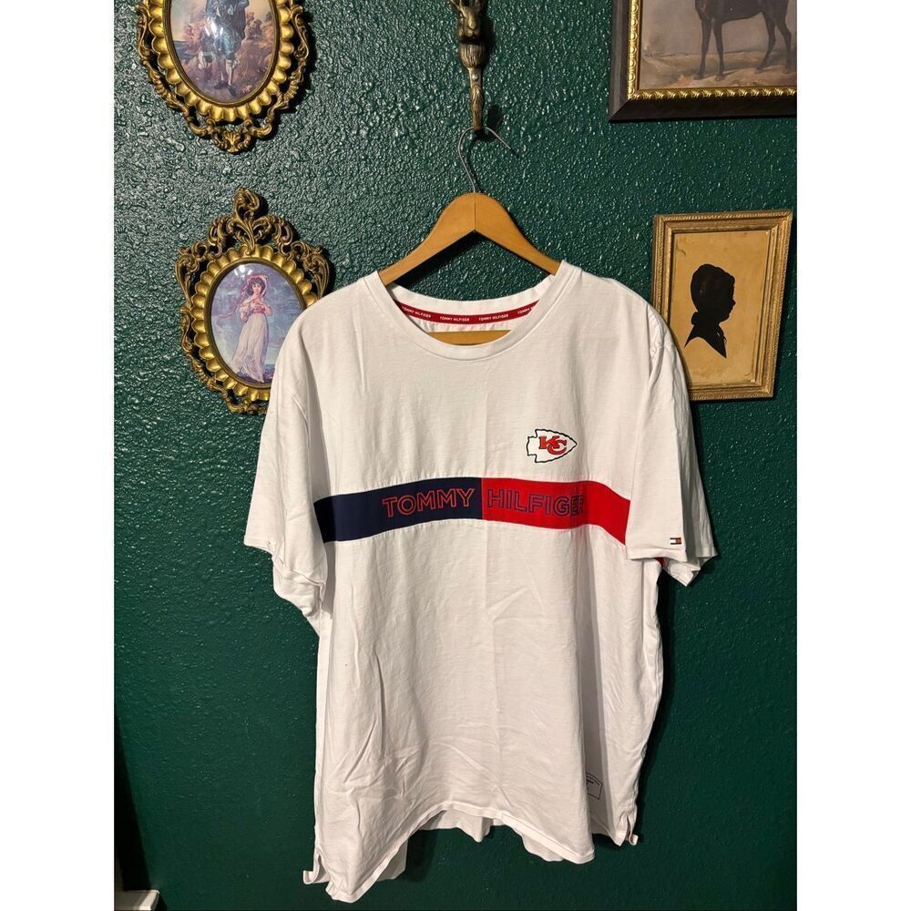 Tommy Hilfiger x Kansas City Chiefs Logo Graphic T-Shirt White Size XXL